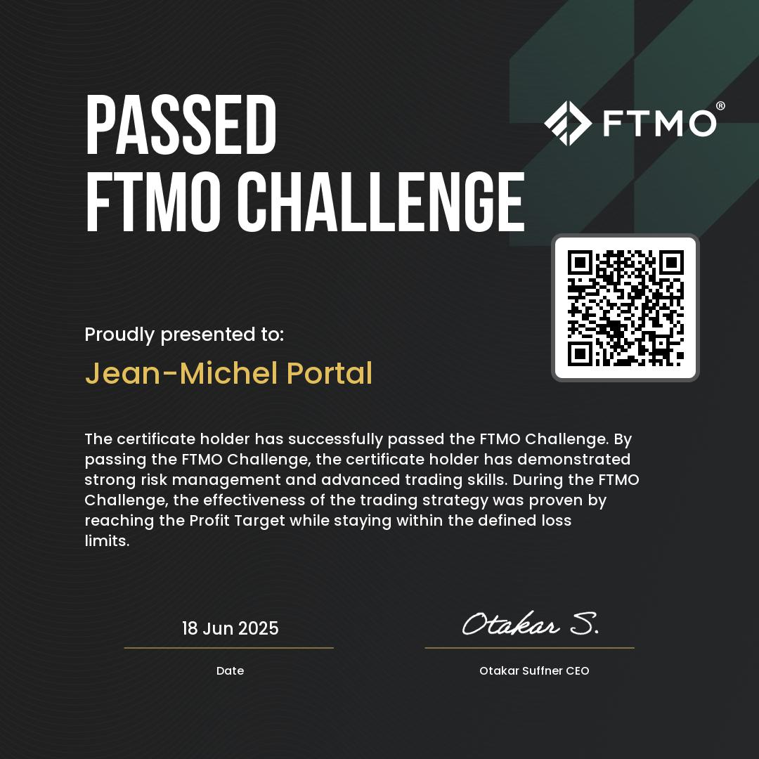 FTMO Challenge — Passed