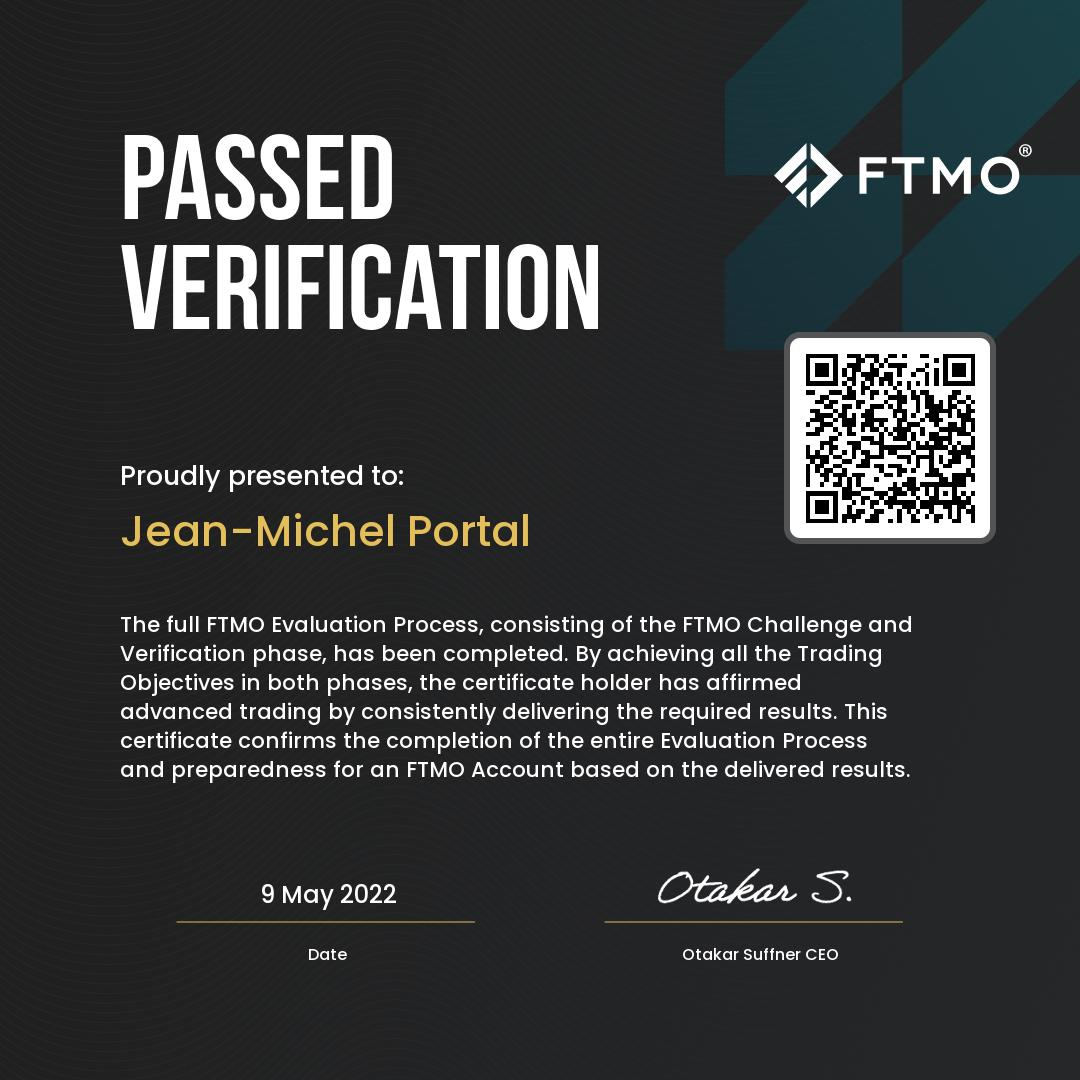 FTMO Verification — Passed